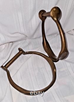Brass Oxbow Stirrups Heavy & Well Made