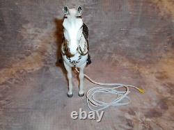 Breyer Alabaster Western Horse Night Light withSaddle & Reins -as is-