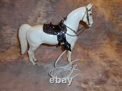 Breyer Alabaster Western Horse Night Light withSaddle & Reins -as is-