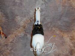 Breyer Alabaster Western Horse Night Light withSaddle & Reins -as is-