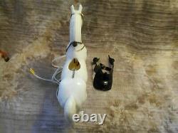 Breyer Alabaster Western Horse Night Light withSaddle & Reins -as is-