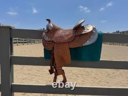 Broken Horn 16 Used Western Show Saddle