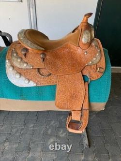 Broken Horn 16 Used Western Show Saddle