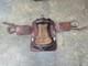 Brown/red Leather Horse Saddle With Stirrups