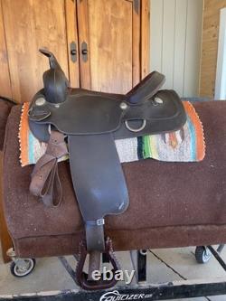 Brown Wintec Western Saddle. 16 Inch Seat. Triple E Cinch, Upgraded Stirrups