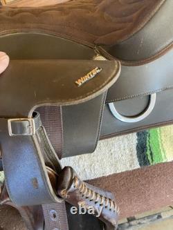 Brown Wintec Western Saddle. 16 Inch Seat. Triple E Cinch, Upgraded Stirrups