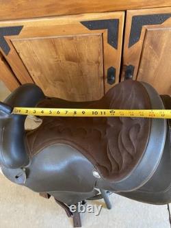 Brown Wintec Western Saddle. 16 Inch Seat. Triple E Cinch, Upgraded Stirrups