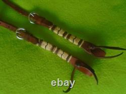 CHAMPION TURF Unused RAWHIDE Braid Tack SETHEADSTALLBREAST COLLARSplit REINS