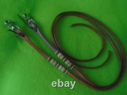 CHAMPION TURF Unused RAWHIDE Braid Tack SETHEADSTALLBREAST COLLARSplit REINS