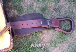 CIRCLE Y Western Show Saddle 15 SILVER CONCHOS Padded Seat BEAUTIFUL