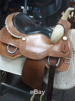 California Saddle Company Western Saddle, 15 1/2 inch Seat