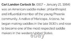 Carl Carlock Saddle Co. Vintage 1940-60's Western Saddle Stamped WithMakers Mark