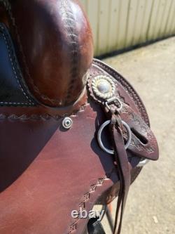 Cashel 16 in Brown Leather Traditional Western Pleasure/Trail Saddle