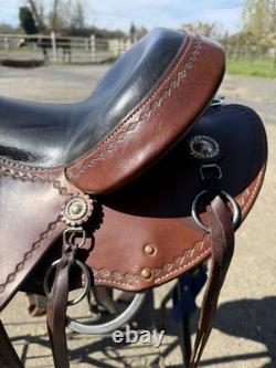 Cashel 16 in Brown Leather Traditional Western Pleasure/Trail Saddle
