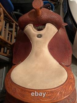 Champion Turf Western Reining Saddle 16 seat, 7 Gullet, FQHB