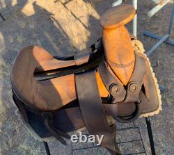 Charro Saddle Vintage 13 Seat Mexican Western Horse Tack