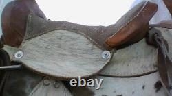 Child's Cowhide-On Western Saddle 10 seat brown & tan beauty LIL COWBOY/COWGIRL