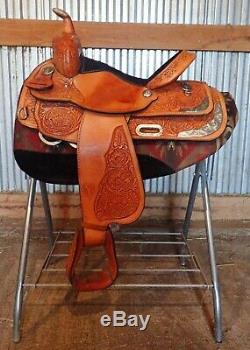 Circle Y 14 Equitation Western Pleasure Show Saddle with Silver