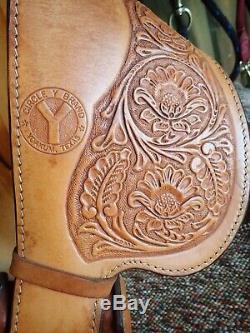 Circle Y 14 Equitation Western Pleasure Show Saddle with Silver