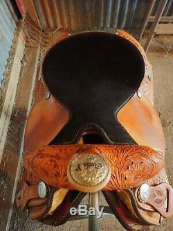 Circle Y 14 Equitation Western Pleasure Show Saddle with Silver