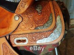 Circle Y 14 Equitation Western Pleasure Show Saddle with Silver