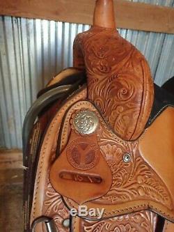 Circle Y 14 Equitation Western Pleasure Show Saddle with Silver