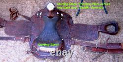 Circle Y 16 Equitation Western Show Saddle/Sterling Silver Embellish. Hand Made