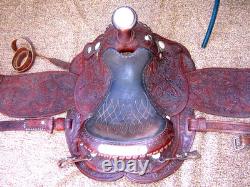 Circle Y 16 Equitation Western Show Saddle/Sterling Silver Embellish. Hand Made