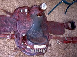 Circle Y 16 Equitation Western Show Saddle/Sterling Silver Embellish. Hand Made