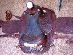 Circle Y 16 Equitation Western Show Saddle/Sterling Silver Embellish. Hand Made