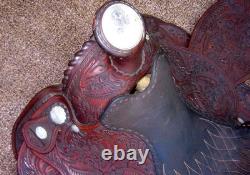 Circle Y 16 Equitation Western Show Saddle/Sterling Silver Embellish. Hand Made