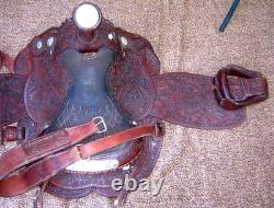 Circle Y 16 Equitation Western Show Saddle/Sterling Silver Embellish. Hand Made