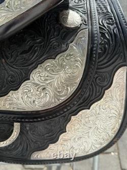 Circle Y 16 Western Show Saddle with Harris Silver Headstall & Saddle Bag