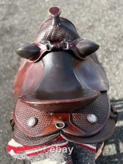 Circle Y All Around Roper 16 Western Saddle With Bosal And Tripping Collar