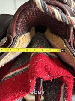 Circle Y All Around Roper 16 Western Saddle With Bosal And Tripping Collar