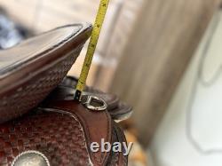 Circle Y All Around Roper 16 Western Saddle With Bosal And Tripping Collar