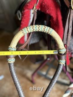 Circle Y All Around Roper 16 Western Saddle With Bosal And Tripping Collar