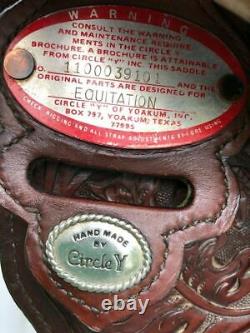 Circle Y Arabian Vintage Saddle Set w Silver Ferruled Headstall Rommel ReinsBC