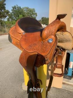 Circle Y Brand Large Leather Horse Saddle