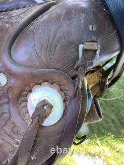 Circle Y Brown Leather Western Pleasure Trail Saddle Traditional