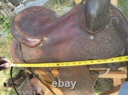 Circle Y Brown Leather Western Pleasure Trail Saddle Traditional