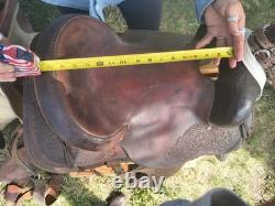 Circle Y Brown Leather Western Pleasure Trail Saddle Traditional