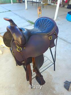 Circle Y Brown Park & Trail Western Saddle, Traditional Design