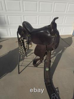 Circle Y Brown Park & Trail Western Saddle, Traditional Design