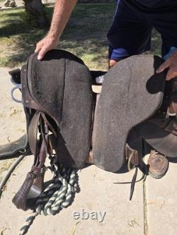 Circle Y Brown Park & Trail Western Saddle, Traditional Design