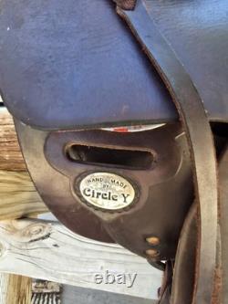 Circle Y Brown Park & Trail Western Saddle, Traditional Design