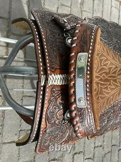 Circle Y Buck Stitch 15 Western Saddle