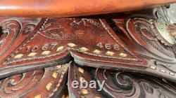 Circle Y Cow Country Western Saddle Buckstitch NICE