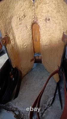 Circle Y Cow Country Western Saddle Buckstitch NICE
