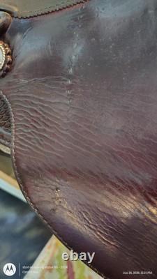 Circle Y Equitation 16 Western Show Saddle With Engraved Silver Plating